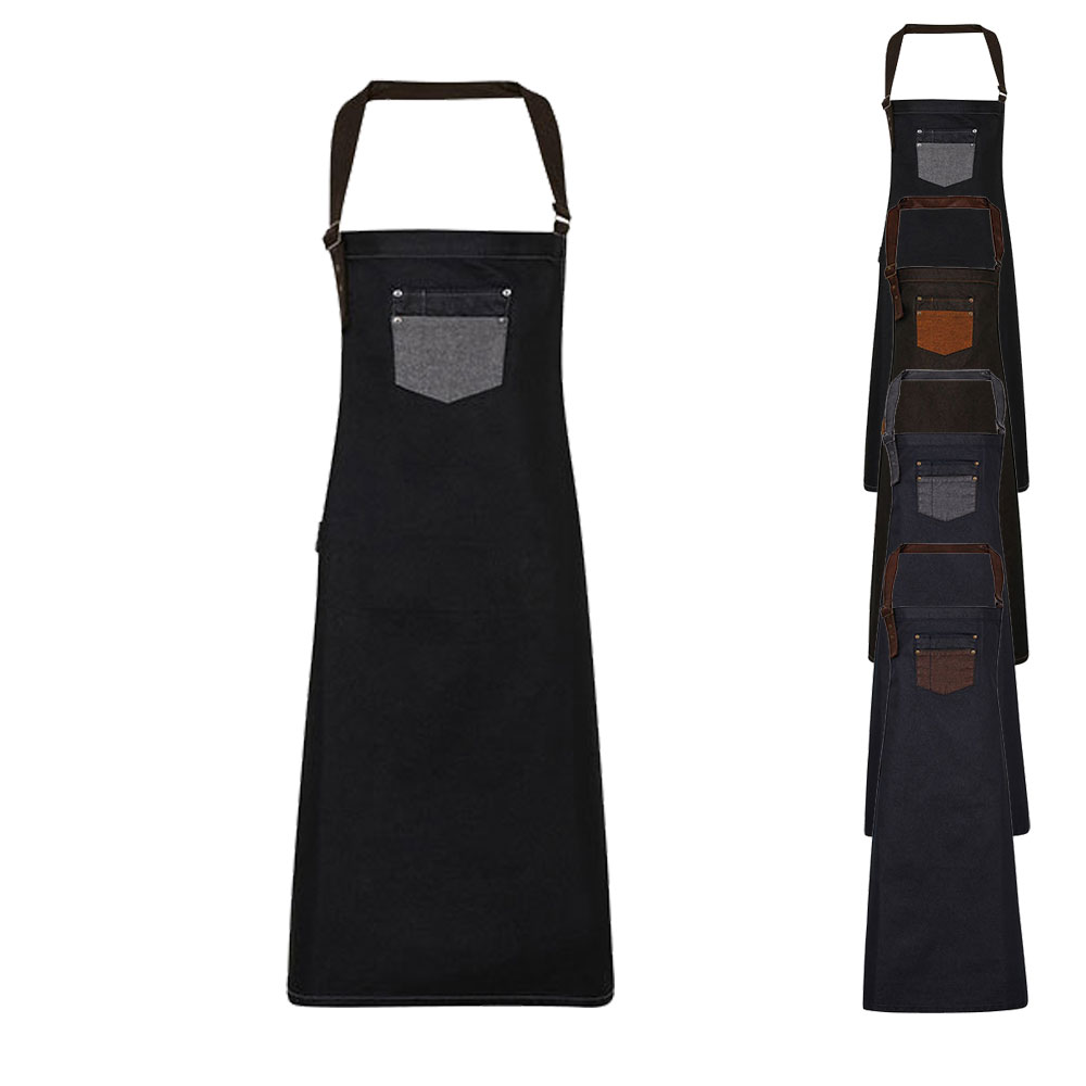 PW136 Premier Workwear Latzschürze mit wasserabweisender Oberfläche durch Wachsbeschichtung