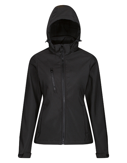 RG702 Regatta Professional Damen VENTURER 3-lagige bedruckbar Softshelljacke mit Kapuze