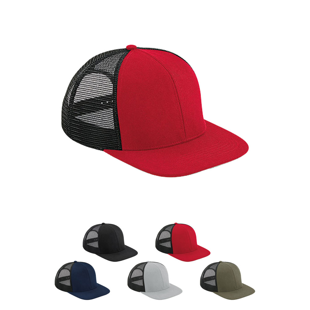 CB664 Beechfield Kappe Original Flache Spitze 6-Panel-Fernfahrerkappe