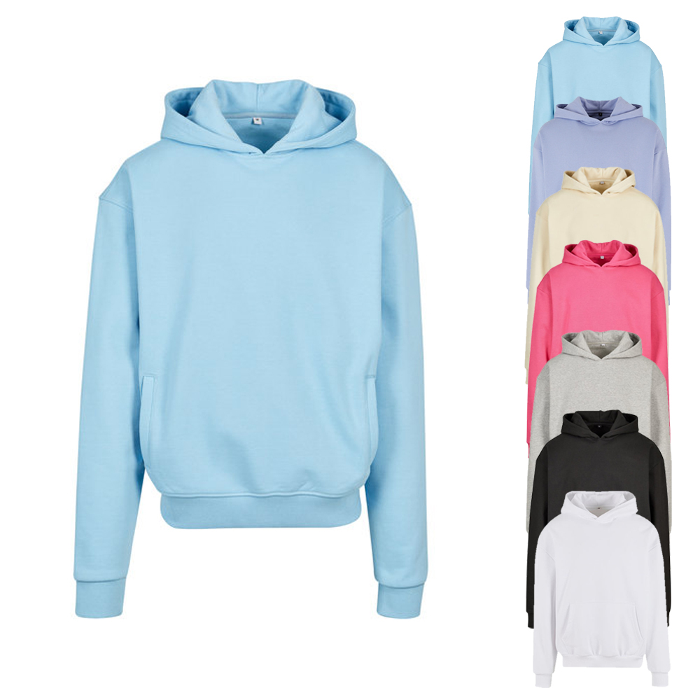BY268 Build Your Brand extraschweres Kapuzen-Sweatshirt Übergröße