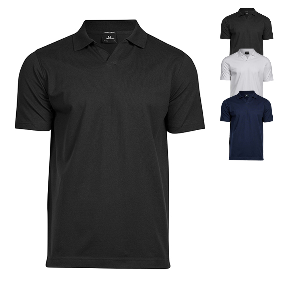 TJ1404 Tee Jays Luxury Stretch Poloshirt V-Ausschnitt
