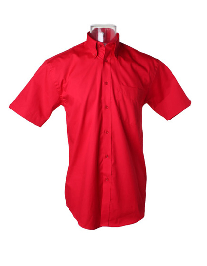 K109 Kustom Kit Herren Hemd Kurzarm Oxford Shirt