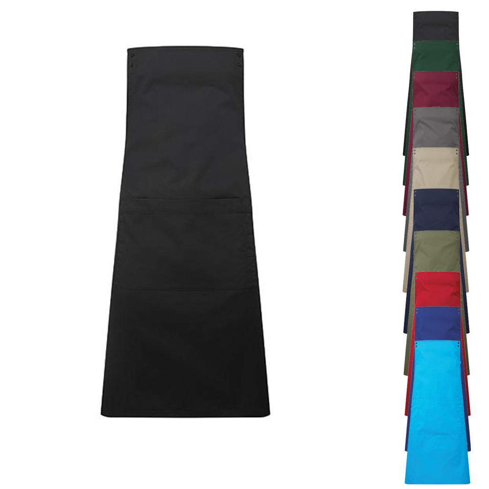 PW190 Premier Workwear Schürze mit separat erhältlichen Schürzenträgern für zweifarbiges Branding