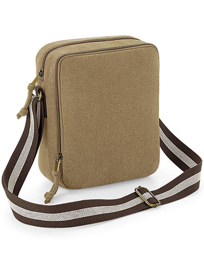 QD614 Quadra VINTAGE Baumwoll-Canvas Mini Reportertasche
