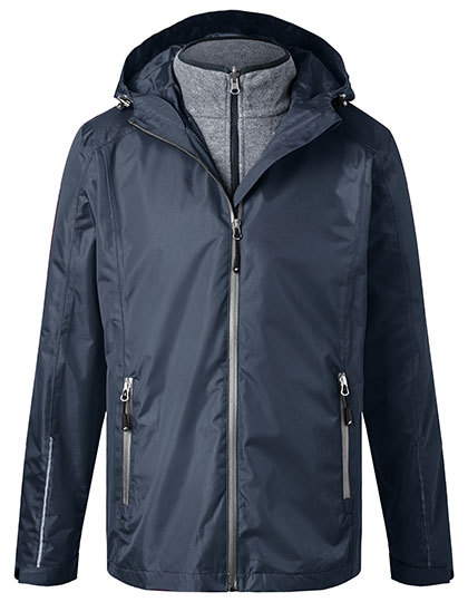 JN1154 James+Nicholson Herren 3-in-1-Jacke JN1154 James+Nicholson Herren 3-in-1-Jacke