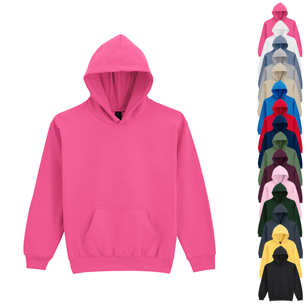 GSF500K Gildan Softstyle® mittelschweres Fleece Kinder Kapuzen-Sweatshirt