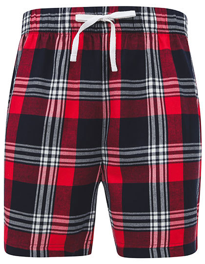 SFM82 SF Men Herren Tartan kurze Loungehose