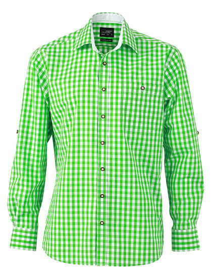 JN638 James+Nicholson Herren Traditionell Hemd
