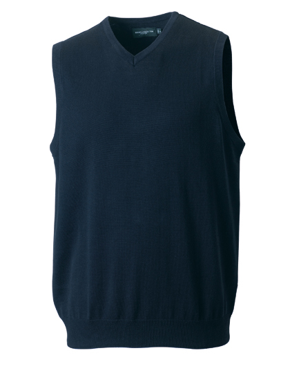 Z716 Russell Collection Herren Strick Pullunder mit V-Ausschnitt