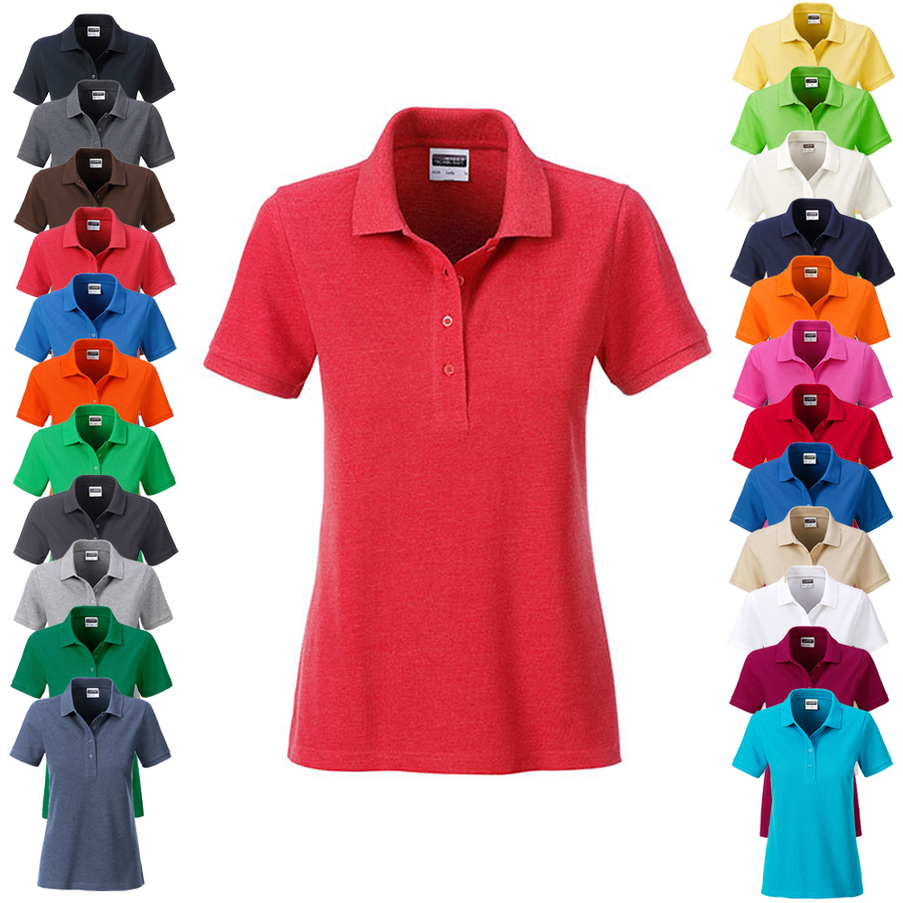 JN8009 James+Nicholson Damen BASIC Polo kurzarm