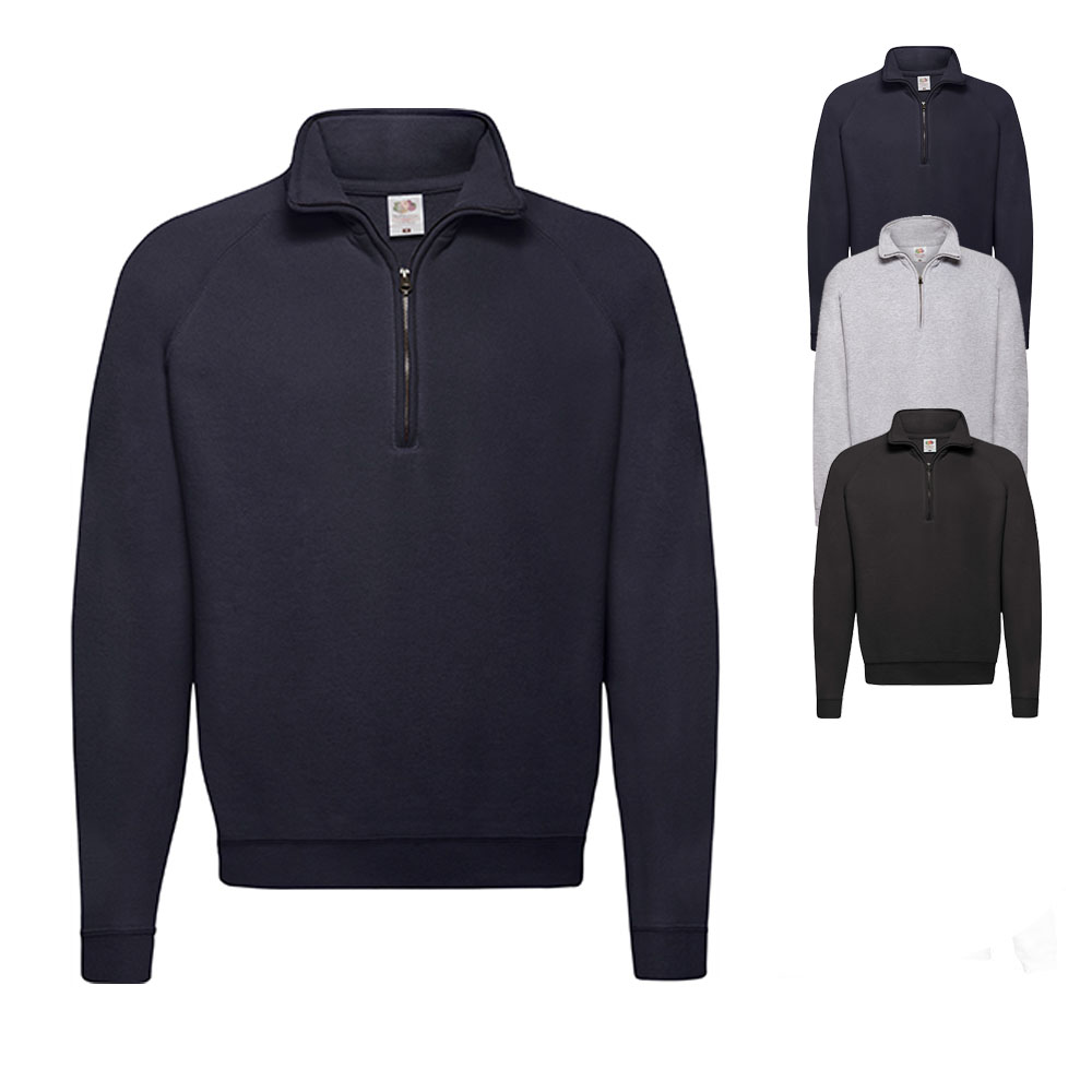 F382N Fruit of the Loom Klassischer Pullover mit Zipper