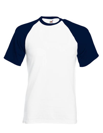 Fruit of the Loom T-shirt kurzarm Baseball-Stil