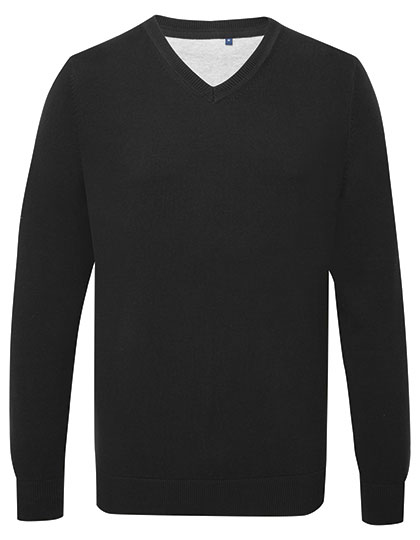 AQ042 Asquith & Fox Herren Pullover V-Ausschnitt