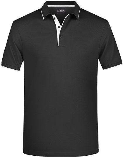 JN728 James+Nicholson Herren Polo STRIPE
