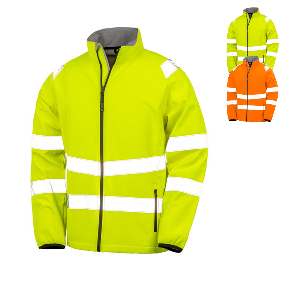 RT505 Result Genuine Recycled recycelte bedrcukbare Sicherheits- Softshell Jacke