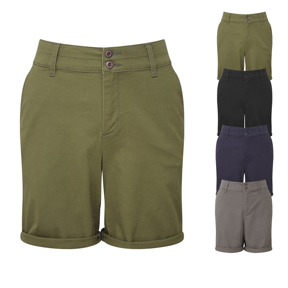 AQ068 Asquith & Fox Damen leichte Chino-Shorts kurze Hose