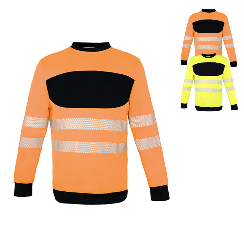 KX1001 Korntex EOS Hi-Vis Arbeitskleidung Sweatshirt mit großer Druckfläche auf der Brust