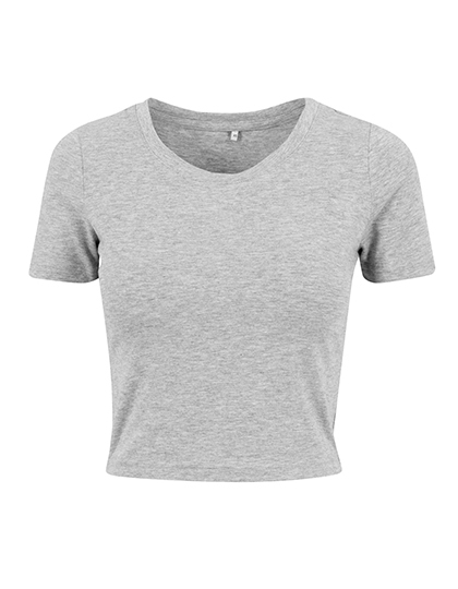 BY042 Build Your Brand Damen T-Shirt kurzarm abgeschnitten Bauchfrei