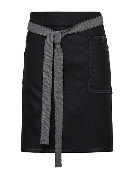 PW135 Premier Workwear Schürze mit XL-Jeanstasche mit Naht- und Nietendetail