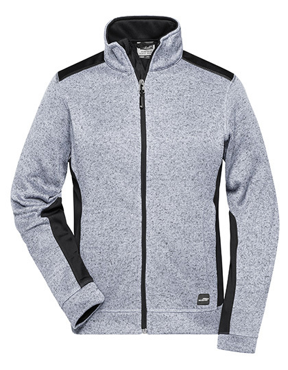 JN861 James+Nicholson Damen Arbeitskleidung Strickfleece Jacke -STRONG-