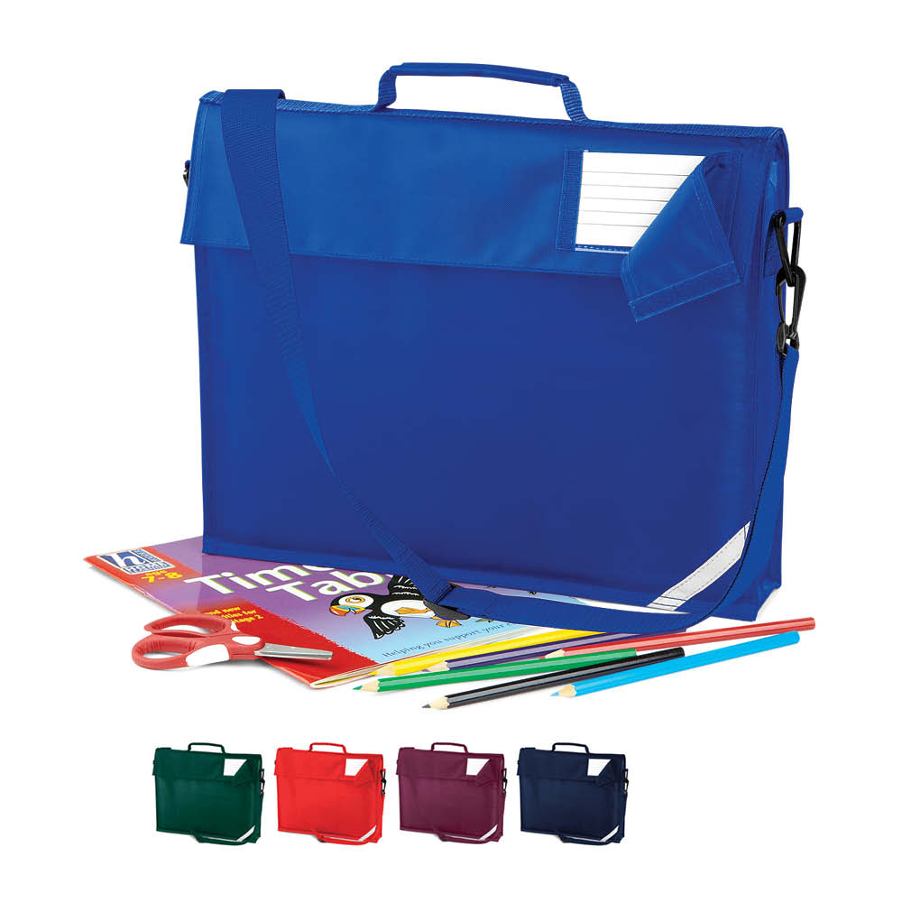 QD457 Quadra Junior Büchertasche mit Schultergurt