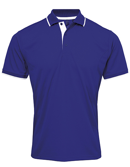 PW618 Premier Workwear Herren Kontrast Coolchecker® Polo