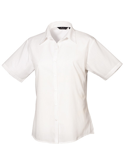 PW302 Premier Workwear Damen Poplin kurzarm Bluse (Damenbluse/Kurzarm)