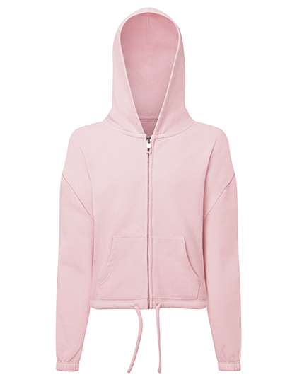 TR61B TriDri Kinder recycelte kurze Kapuzen Sweatjacke in Übergröße