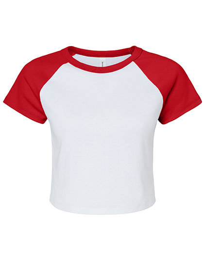 BL1201 Bella Damen Ripp Raglan T-Shirt