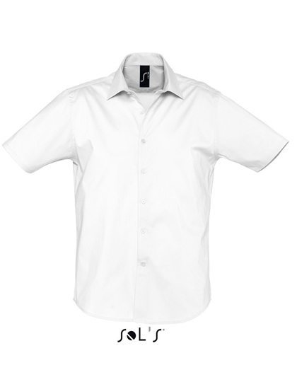 L632 SOL´S Herren Stretch-Kurzarmhemd Broadway