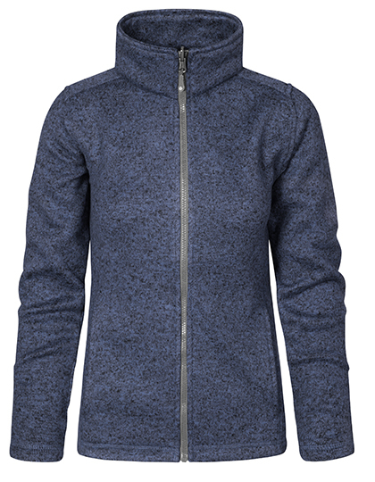 E7725 Promodoro Damen Strickfleece Jacke mit Stehkragen C+