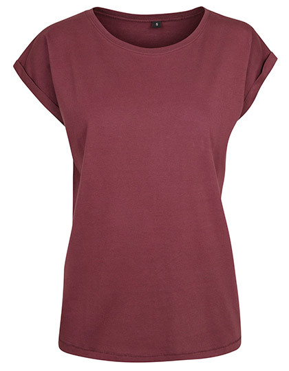 BY021 Build Your Brand Damen T-Shirt mit verlängerten Schultern