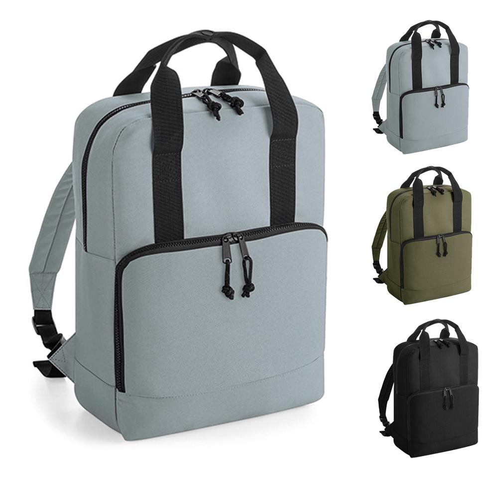 BG287 BagBase Recycelter Doppelgriff Kühltasche integriert Rucksack