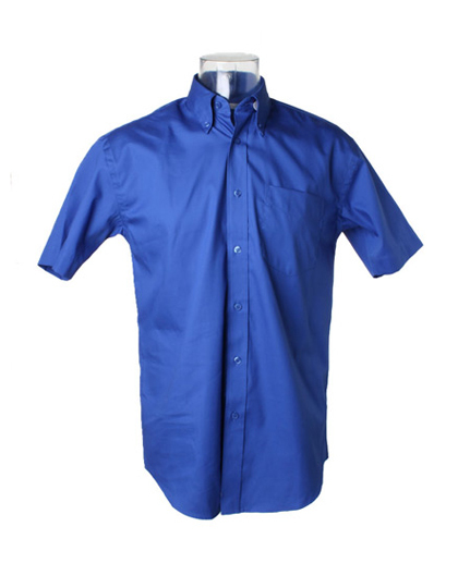 K109 Kustom Kit Herren Hemd Kurzarm Oxford Shirt