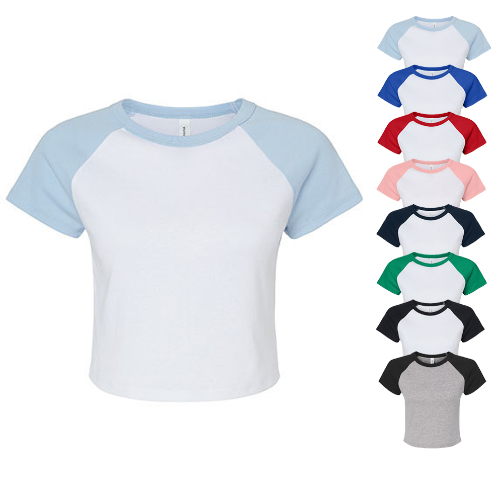 BL1201 Bella Damen Ripp Raglan T-Shirt