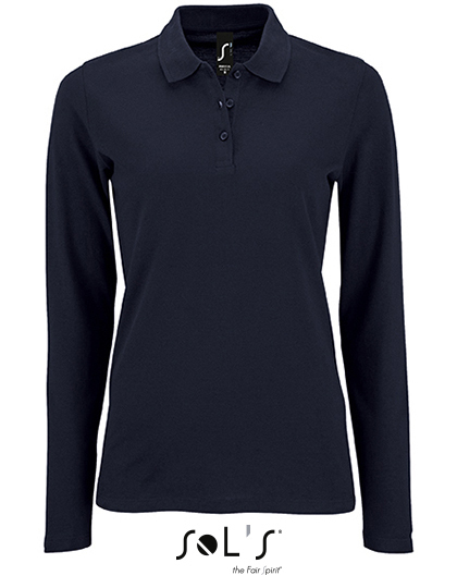 L02083 SOL´S Damen Langarm Piqué Polo Hemd Perfect