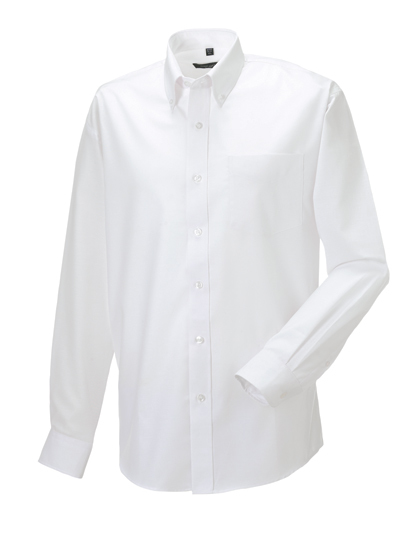 Z932 Russell Collection Langärmeliges Oxford-Hemd