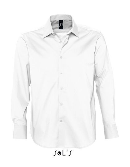 L633 SOL´S Herren Stretch-Langarmhemd Brighton
