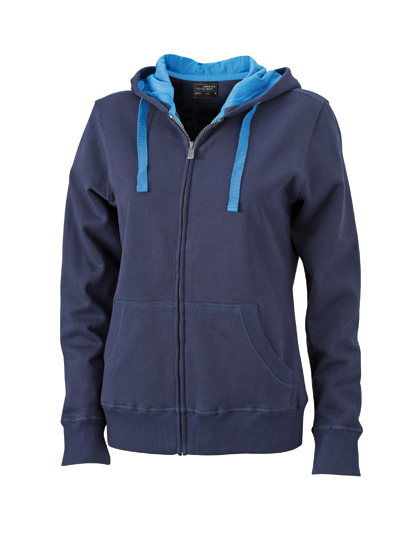 JN594 James+Nicholson Damen Kapuzenjacke JN594 James+Nicholson Damen Kapuzenjacke