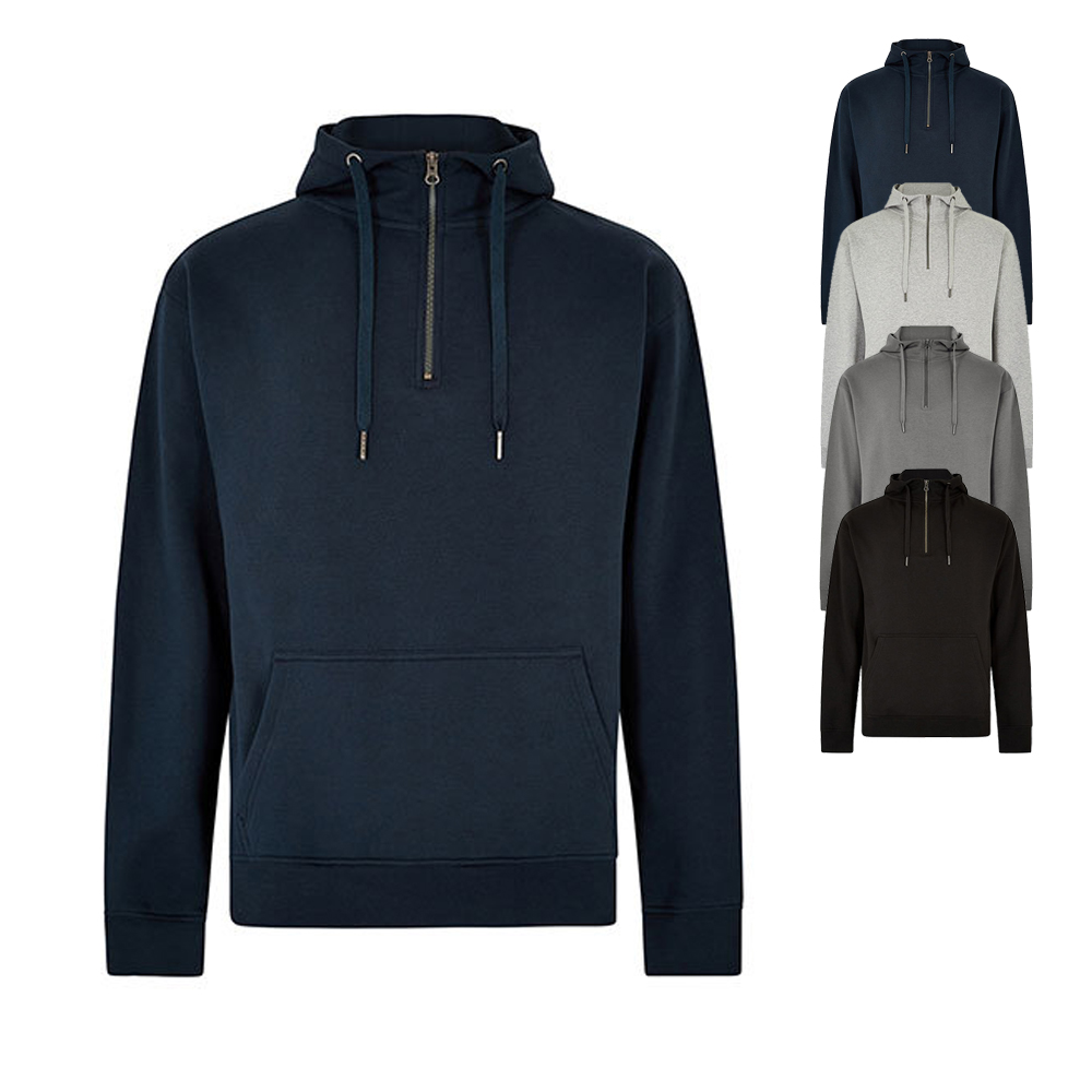 K336 Kustom Kit Regular 1/4-Reißverschluss Kapuzen-Sweatshirt