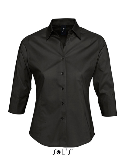 L631 SOL´S Damen Stretch-3/4-Armbluse Effect
