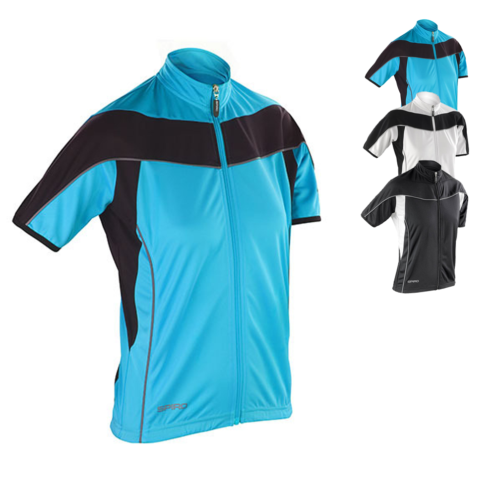 RT188F SPIRO Damen Fahrradkleidung Performance-Trainingsjacke atmungsaktiv kurzarm
