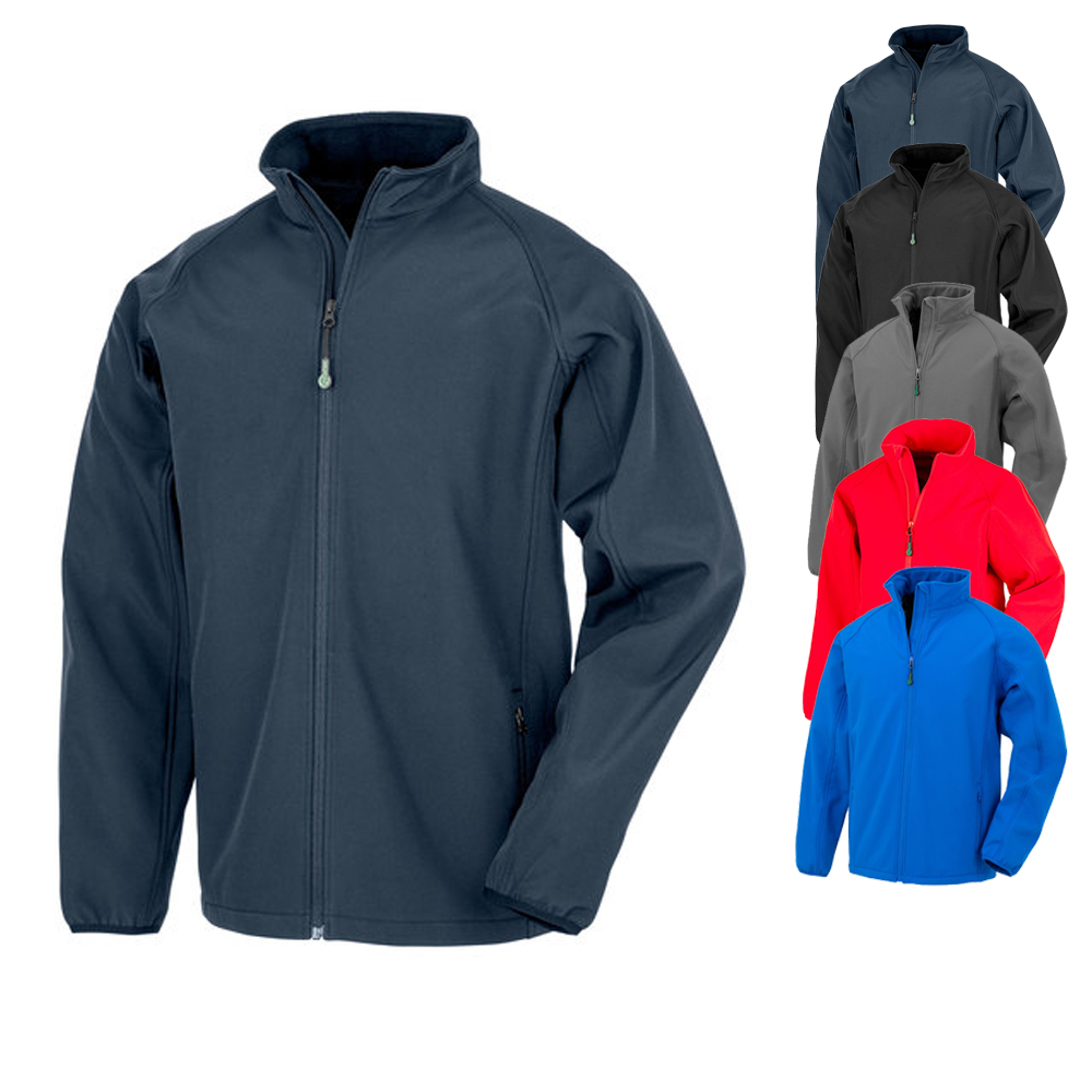 RT901J Result Genuine Recycled recycelte 2-lagige bedruckbare Kinder Junior Softshell Jacke