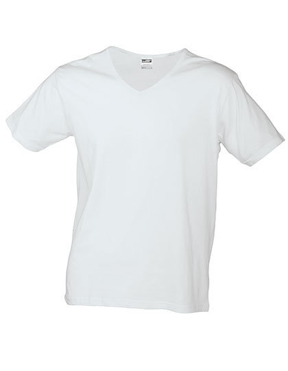 JN912 James+Nicholson Herren V-Ausschnitt T-Shirt schlanke Passform JN912 James+Nicholson Herren V-Ausschnitt T-Shirt schlanke Passform