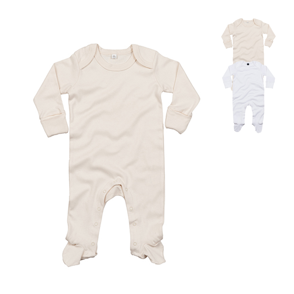 BZ35 Babybugz Baby Bio-Schlafanzug mit Kratzhandschuhen