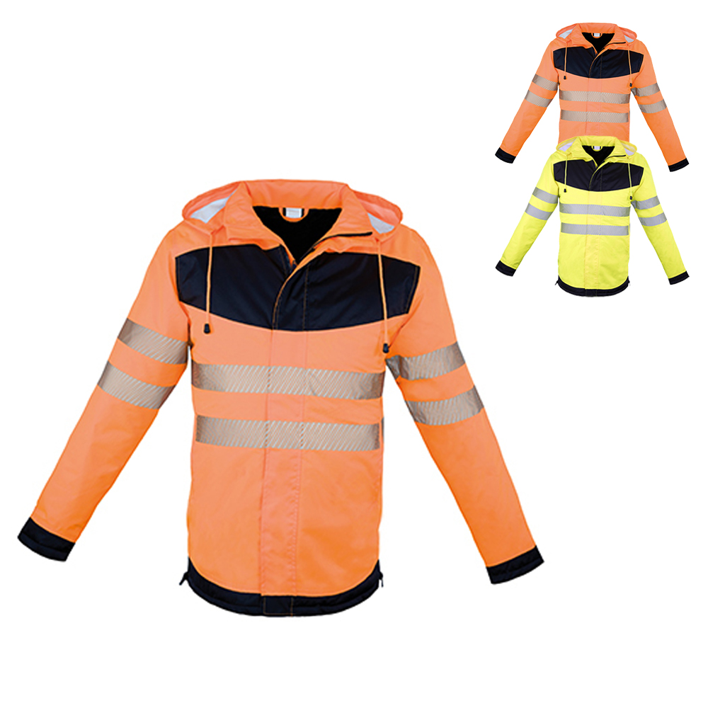 KX1004 Korntex EOS Hi-Vis Arbeitskleidung Parka mit großer Druckfläche auf der Brust