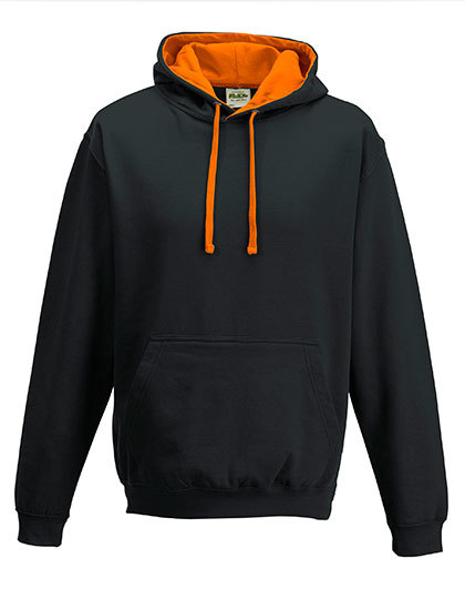 JH003 Just Hoods Varsity Kapuzenpullover mit doppellagiger Kapuze mit kontrastfarbener Innenseite