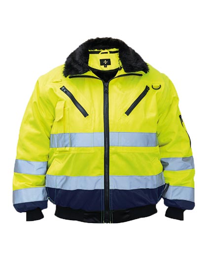 KX809S Korntex robuste 4-in-1 Hi-Vis Pilotenjacke Oslo