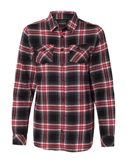 BU5210 Burnside gewebtes kariertes Flanellhemd für Damen