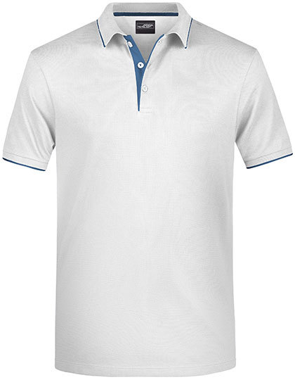 JN728 James+Nicholson Herren Polo STRIPE